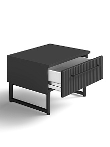 Тумба на металлокаркасе SKYLAND COFFEE CD 5036-1D, антрацит, матовая эмаль, 500х400х361 мм
